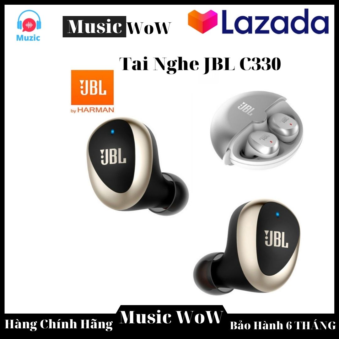 Tai nghe bluetooth jbl c330 tws, tai nghe nhét tai, tai nghe không dây, tai nghe bluetooth jbl tws c330 siêu bas, âm thanh sống động, chống ồn, hàng cao cấp, giá tốt.