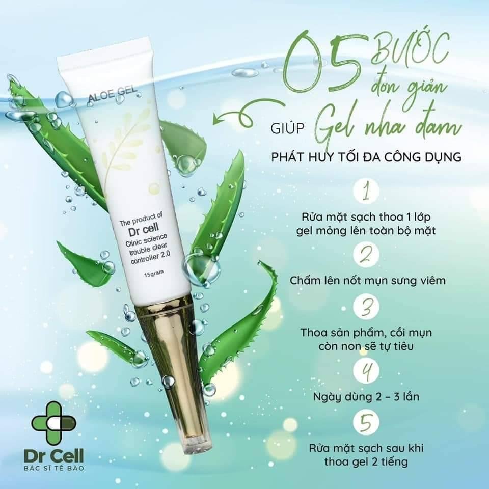 Gel nha đam chấm mụn dr cell
