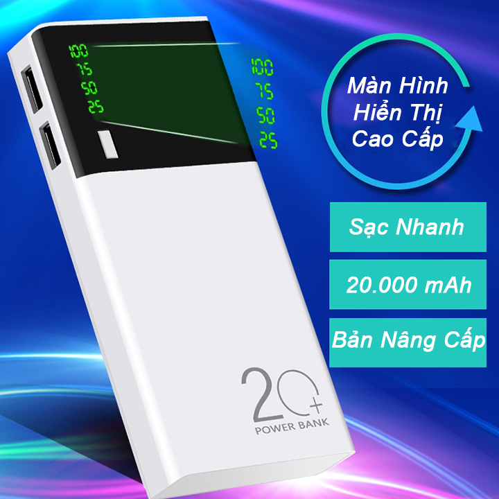 Sạc dự phòng 5600 mAh thế hệ mới có đèn led kiểu dáng nhỏ gọn tiện ích