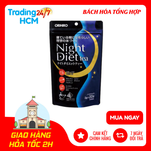 Trà giảm cân Orihiro Night Diet Tea nội địa Nhật Bản