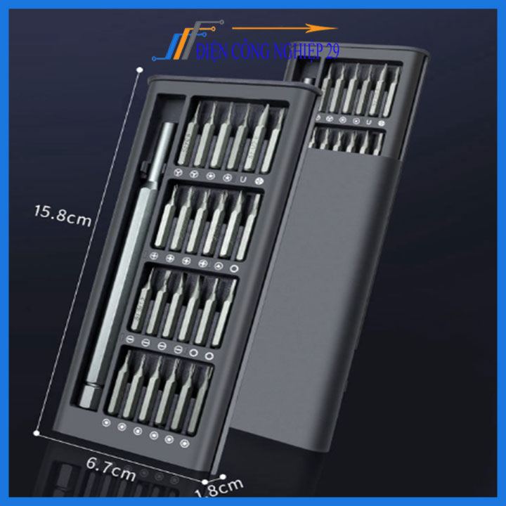 Bộ Tua Vít Đa Năng, Bộ Tô Vít Đa Năng Mini 24 Đầu Nhỏ Sửa Điện Thoại, Mở Laptop, Mắt Kính, Đồng Hồ SONHOUSE