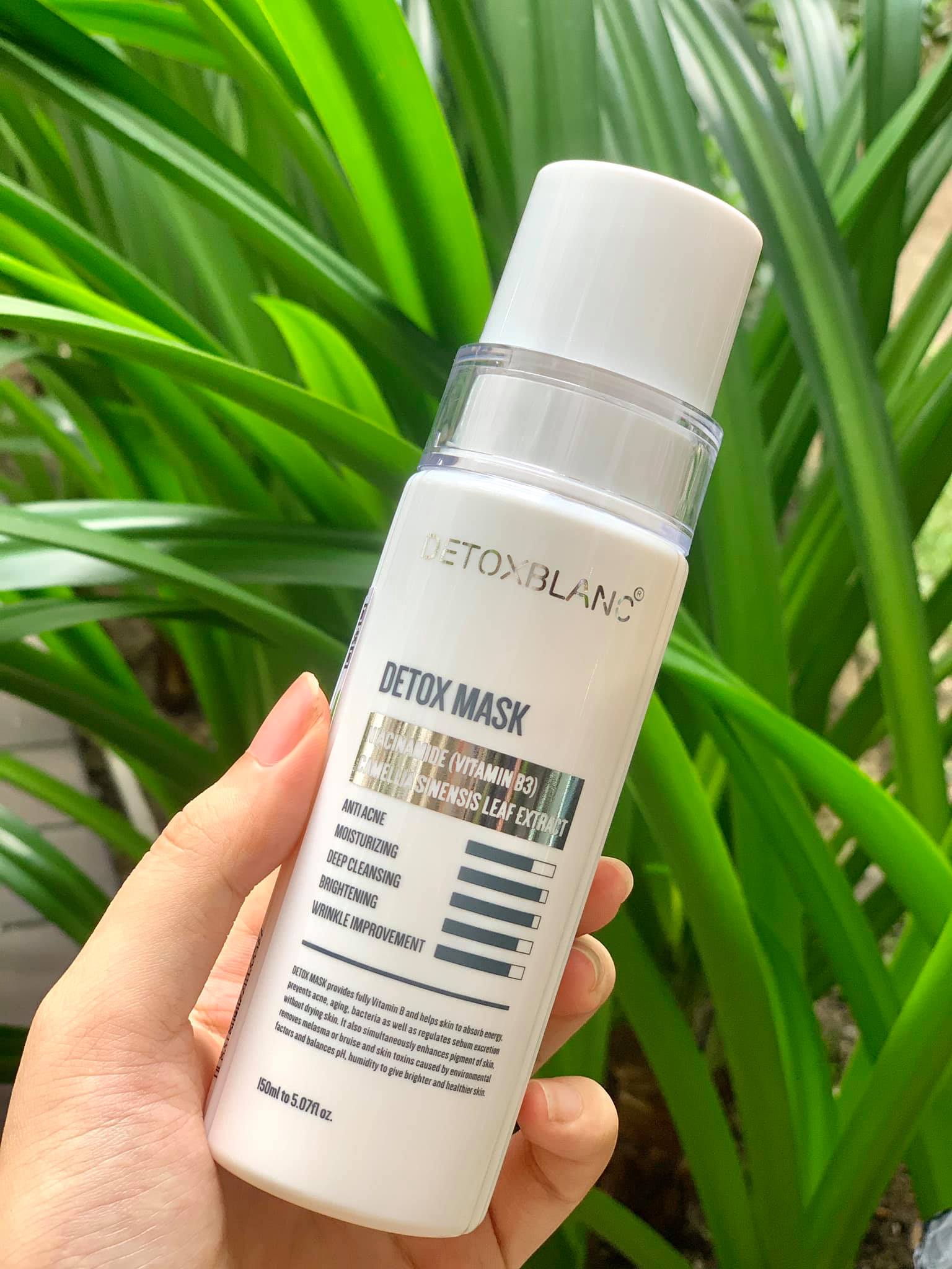 Combo Thải Độc Giảm Mụn Viêm – Detox Mask & Peel Acnes Blanc H