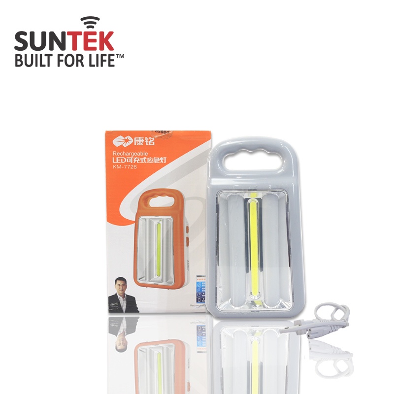 Đèn led/pin tích điện 2in1 cao cấp suntek km7726 - 6000mah