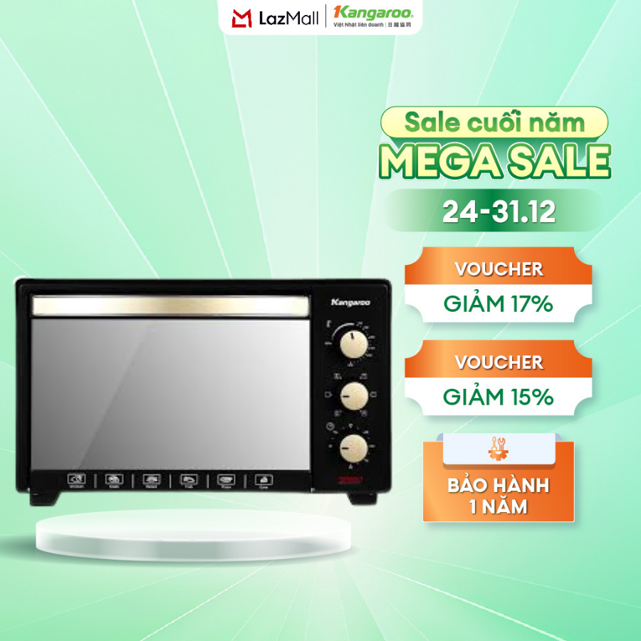   Xả kho giá sốc   Lò nướng điện 32 Lít Kangaroo KG3201 - Hàng chính hãng 