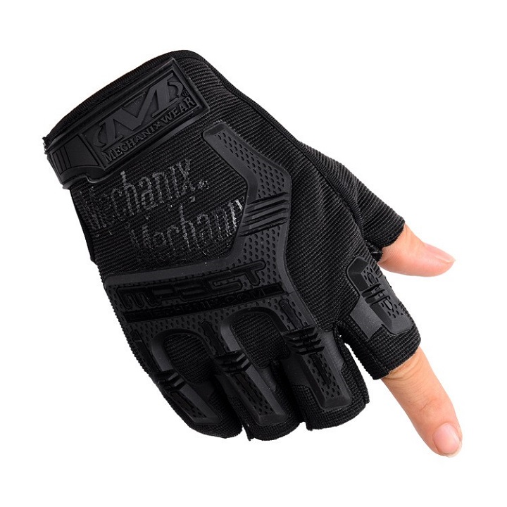 Găng tay nam mechanix mpact cụt ngón- găng tay thể thao, tập gym, đi phượt