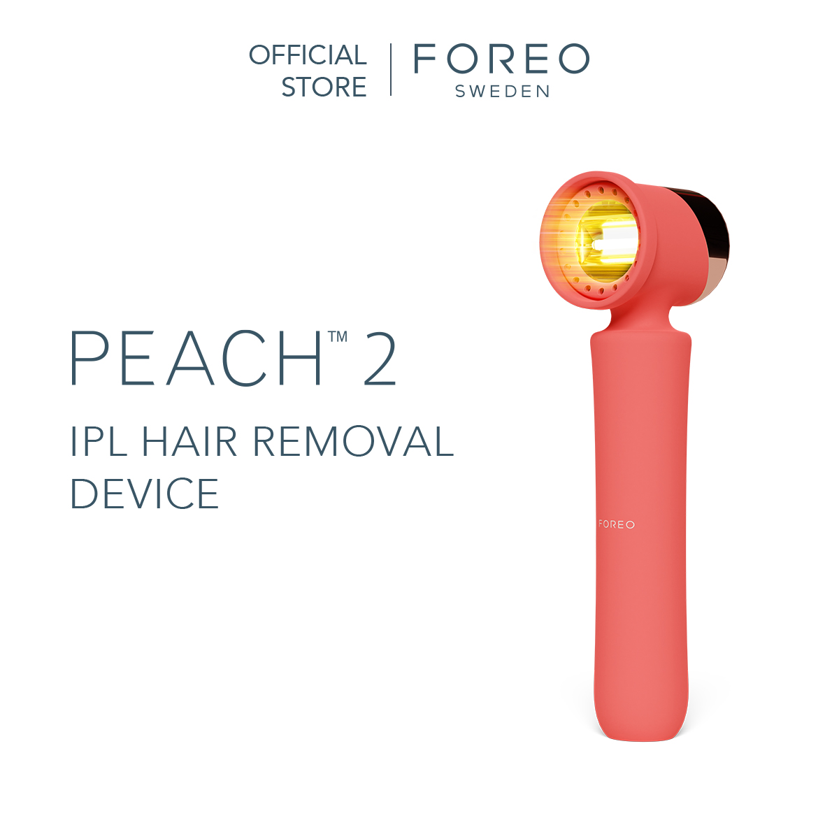 Máy triệt lông full body cao cấp FOREO PEACH 2 công nghệ IPL và xung massage T-sonic