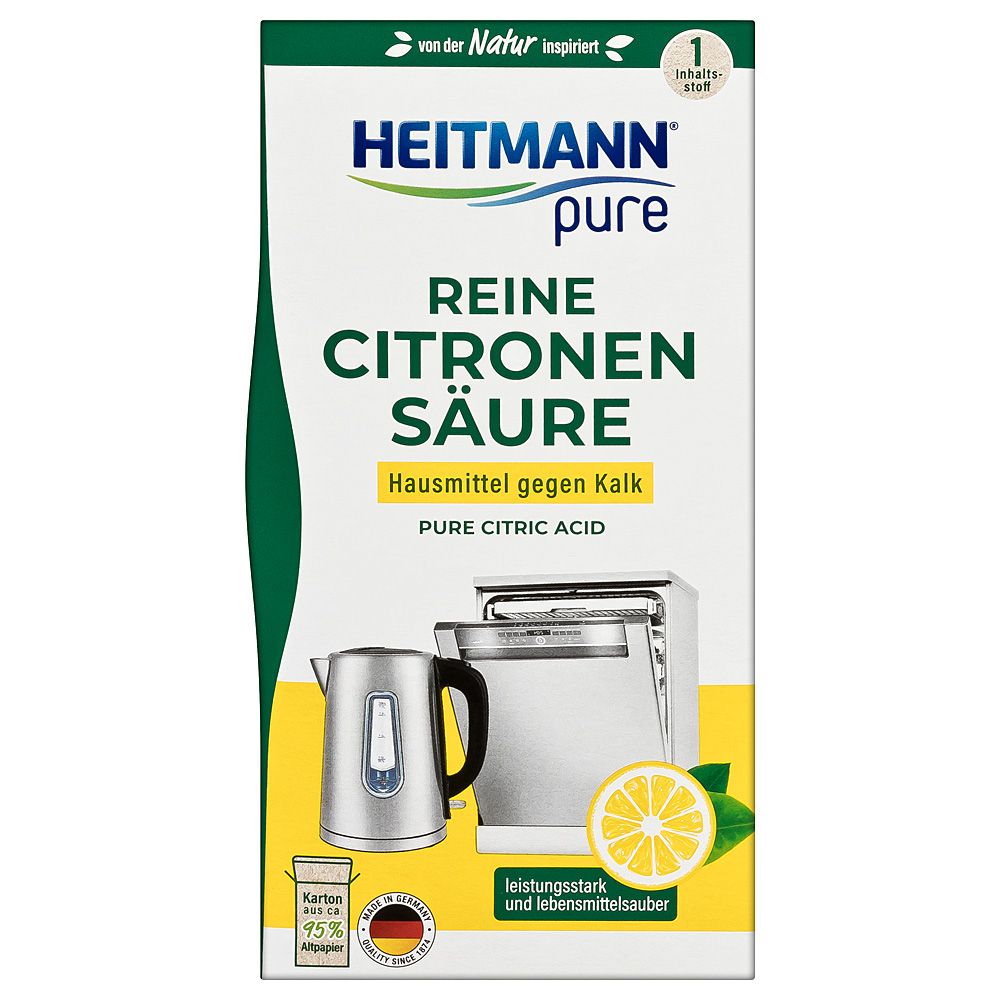 Bột tẩy cặn vôi HEITMANN tẩy sạch cặn vôi, cặn canxi trên mọi bề mặt, gói 350gr.