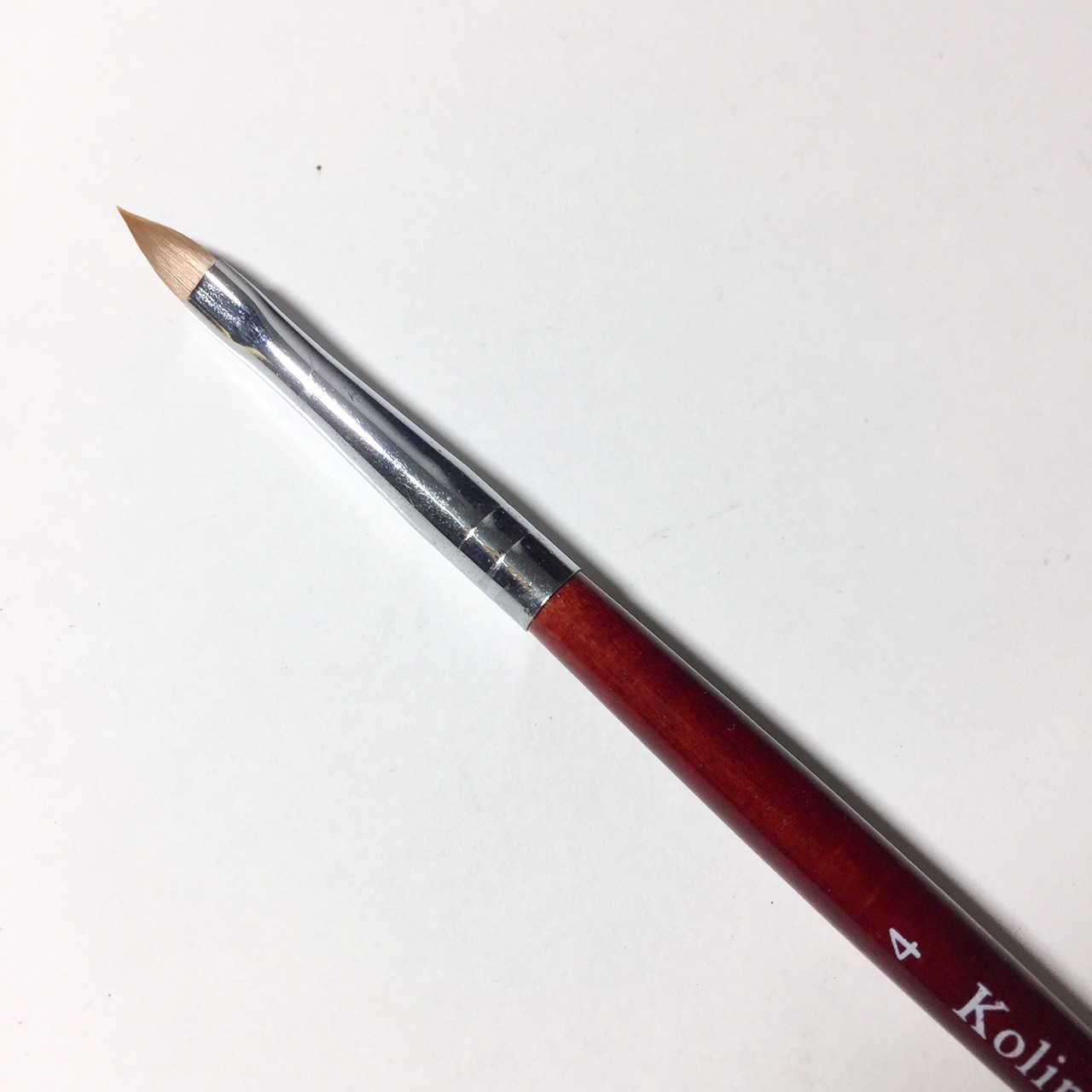Cọ kolinsky germany số 4 cán gỗ chăm sóc trang trí móng làm nail