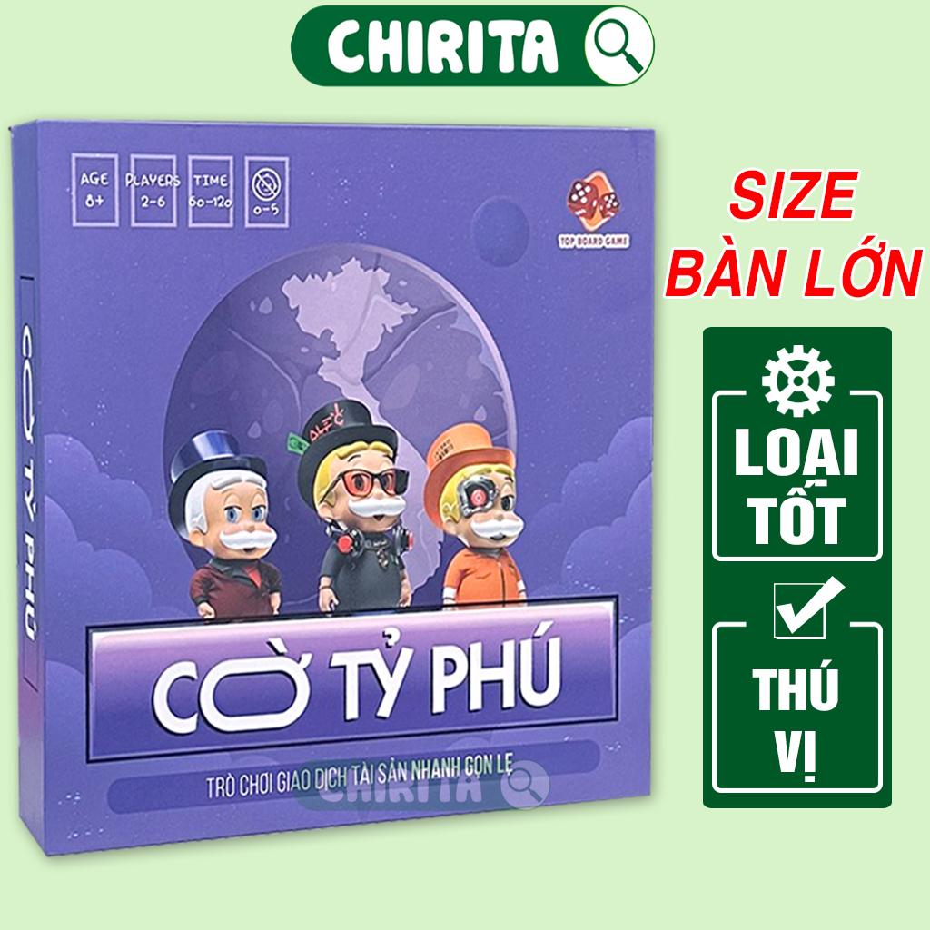 Cờ Tỷ Phú Boardgame Cao Cấp Việt Nam - Bộ Cờ Tỉ Phú Board game Giá Rẻ