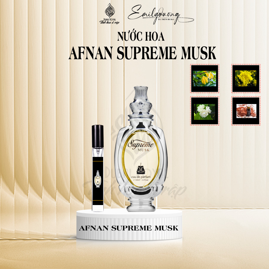 Nước hoa Dubai Supreme Musk EDP dành cho nữ mùi hương nhẹ nhàng thanh mát tươi trẻ