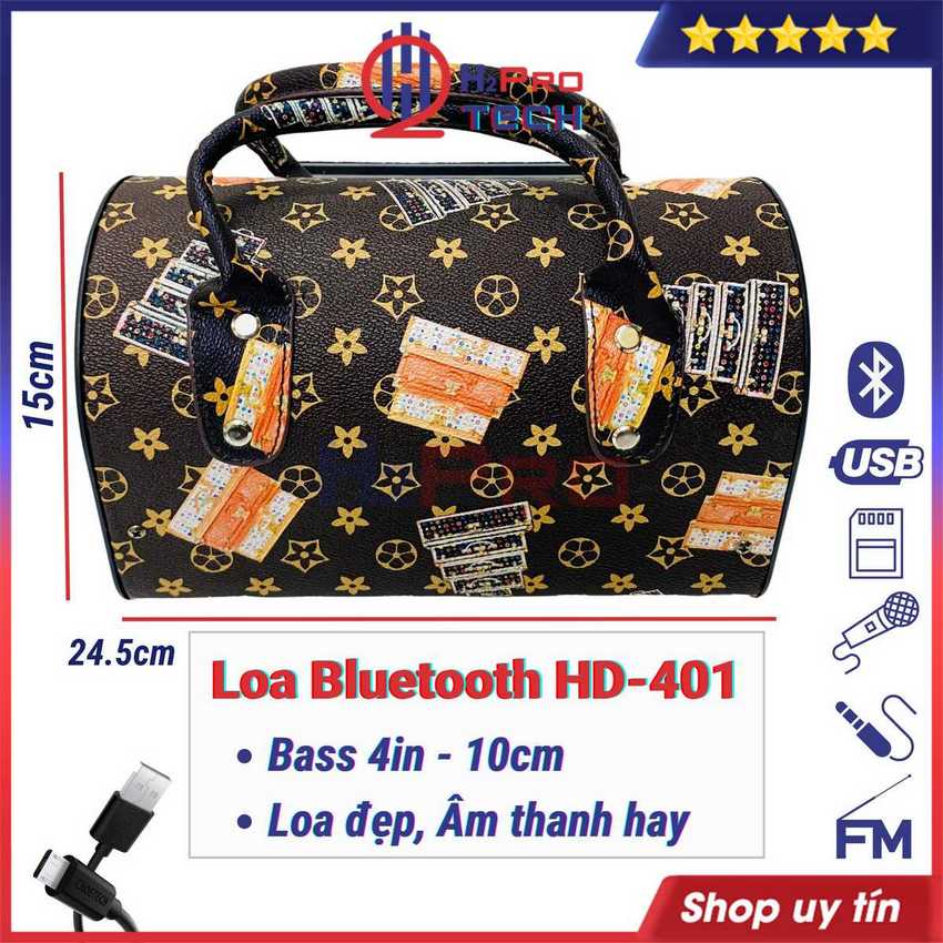Loa bluetooth crown 4 bass 10 usb-thẻ nhớ-radio fm-karaoke, loa cho ô tô super bass nghe nhạc cực hay - h2pro tech