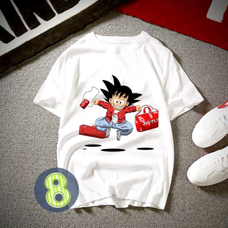 Áo thun unisex họa tiết hoạt hình goku sup ATN409