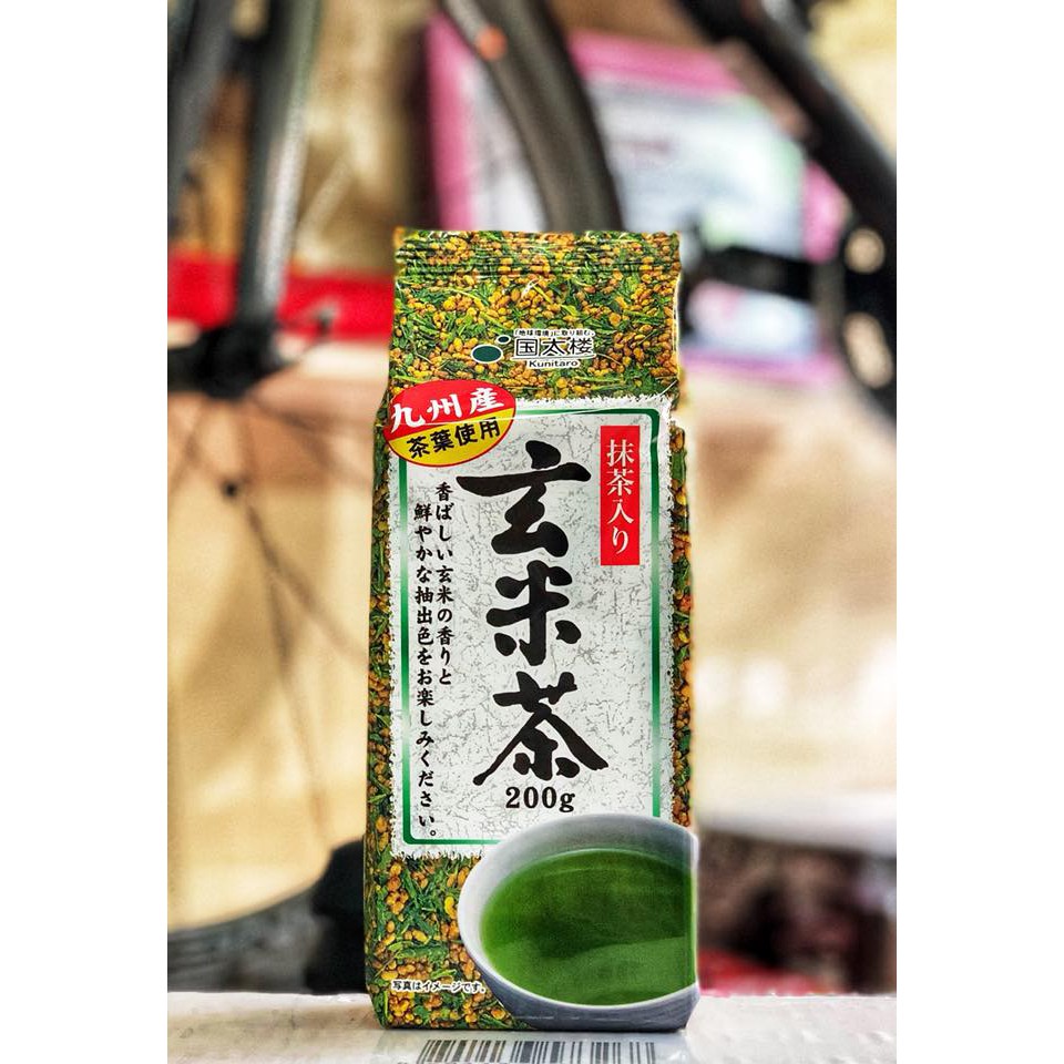 Trà xanh gạo  rang 200g của Nhật Bản date T12/2024
