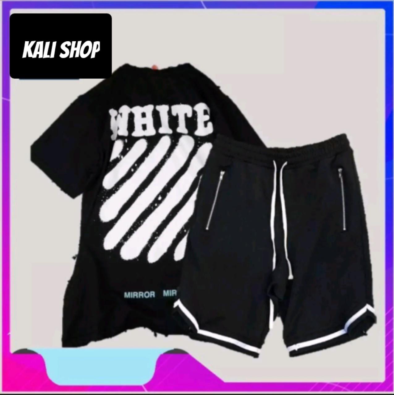 Combo Quần 2V + Áo Thun Off White, Combo Áo Thun Nam, Set Đồ Nam, Bộ Đồ Thể Thao, Set Thể Thao, Combo Áo Thun Tay Ngắn Quần Short, Set Áo Thun Tay Lỡ + Quần Short Nam - set bộ đồ nam