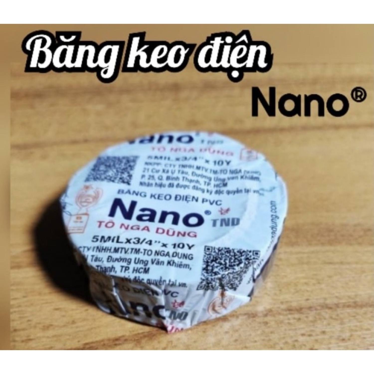 Băng keo điện. Băng keo đen thương hiệu NANO Đủ màu giá sỉ