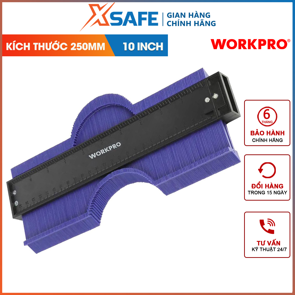 Máy đo đường viền bẳng nhựa, kích thước 250mm - wp269001
