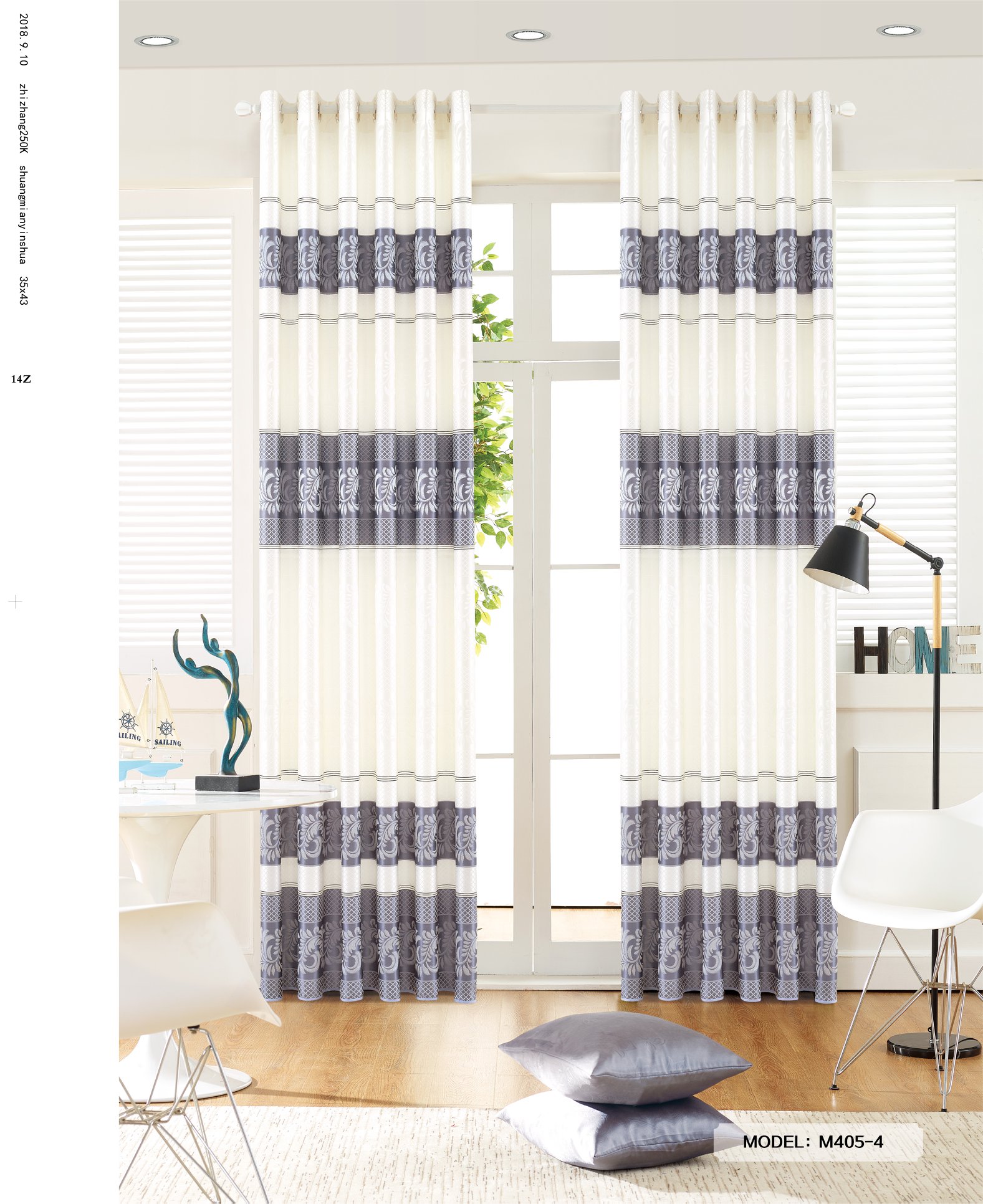 [HCM]Bộ Rèm Cửa Chính Ngang 560cm Cao 290cm - Kiểu may khoen ore - Vải Gấm HQ dày mịn đẹp