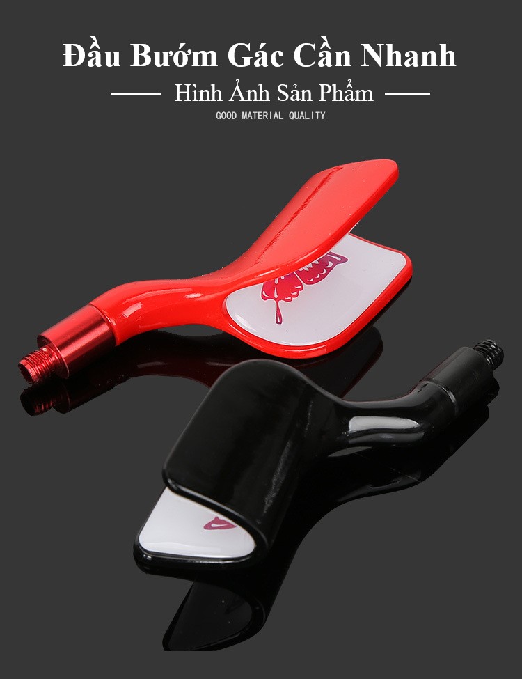 Đầu cánh bướm lắp gác cần câu đài câu tốc độ