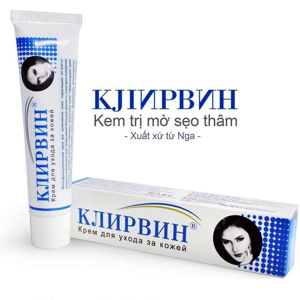 Kem làm giảm sẹo, thâm đen KLIRVIN 25g