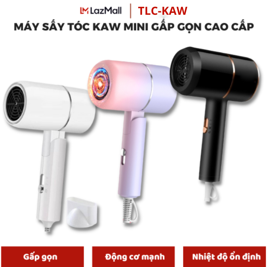Máy Sấy Tóc Mini gấp gọn, Máy sấy tóc đa năng, Máy sấy tóc tạo kiểu, Máy Sấy Tóc Công Suất Lớn, Máy sấy tóc nhỏ gọn, tiện lợi, thích hợp đi du lịch
