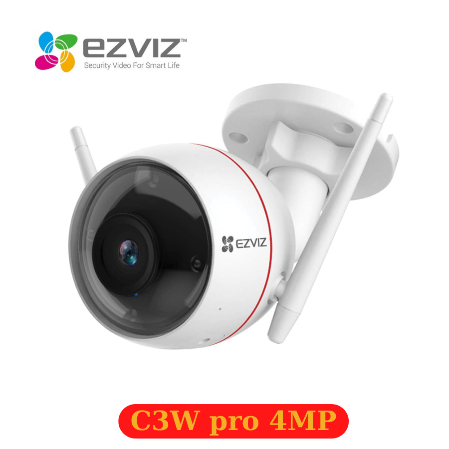 Camera ip wifi ngoài trời ezviz c3w pro 4mp đêm có màu, đàm thoại 2 chiều, công nghệ ai tích hợp - bảo hành 24 tháng