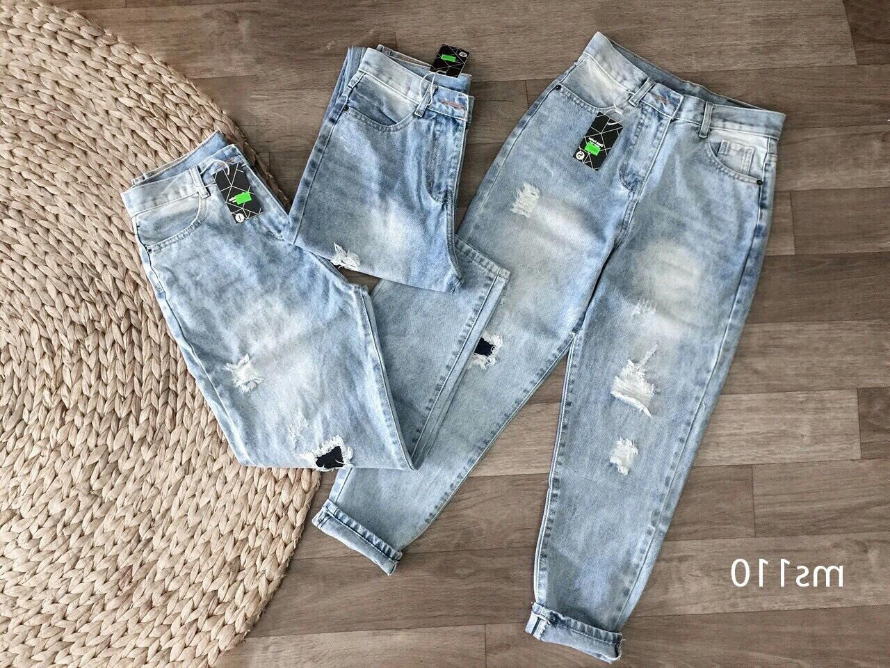 quần jean nữ dáng baggy ms4 10 ( ĐẮP 1 MIẾNG ĐEN )