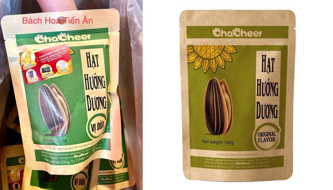 Hạt Hướng dương Chacheer Vị dừa  bịch 130g- Nhập khẩu