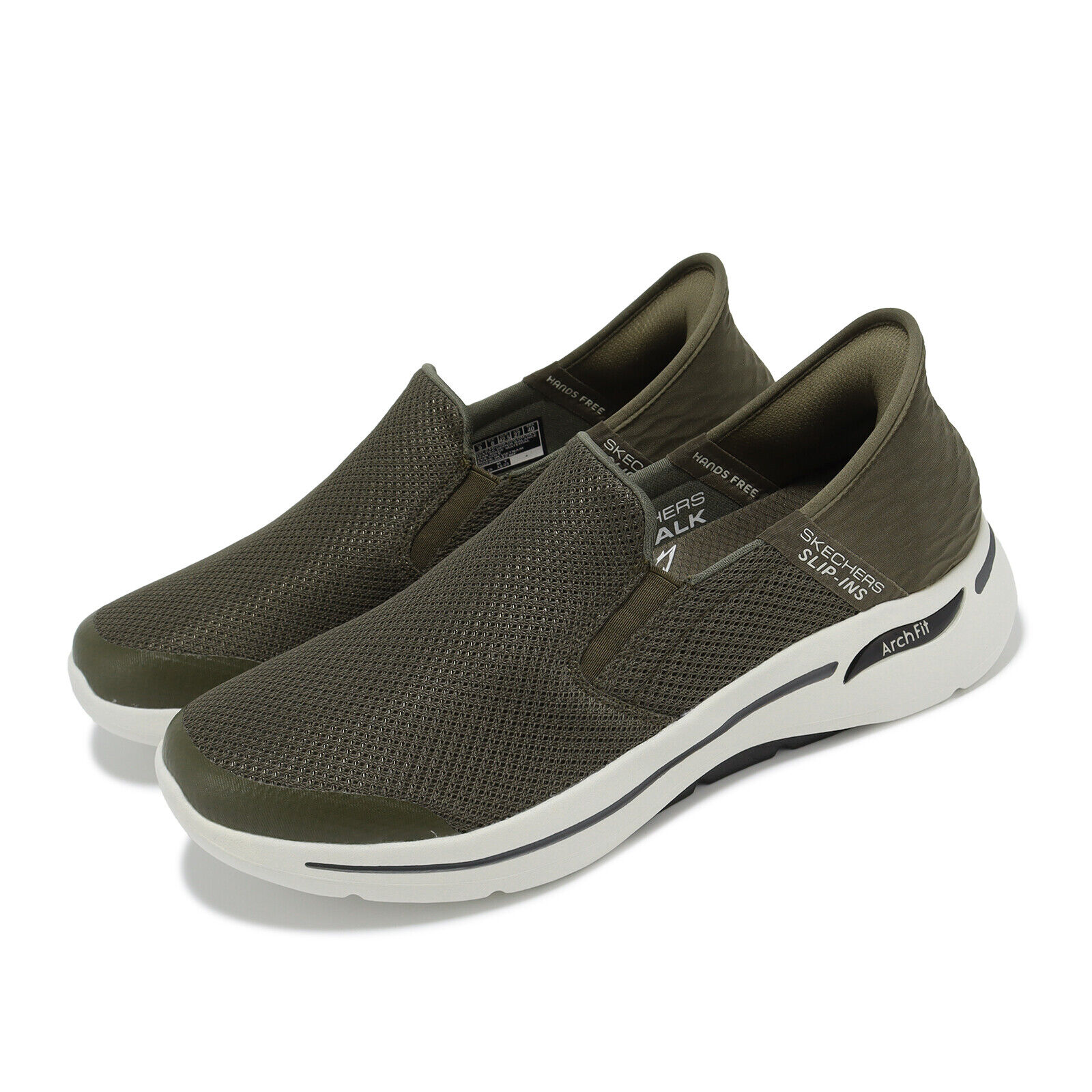 Giày Thể Thao Skechers Slip-Ins GOwalk Arch Fit Hands Free Walking Air-Cooled Memory Foam - 216259 cho nam, Hàng chính hãng full box