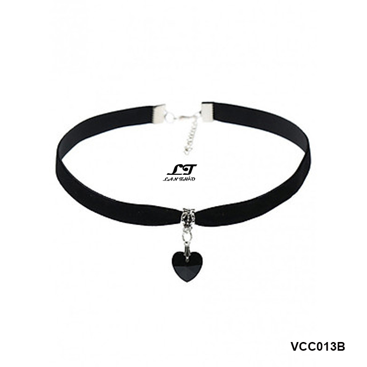 Vòng cổ choker trái tim vcc013b