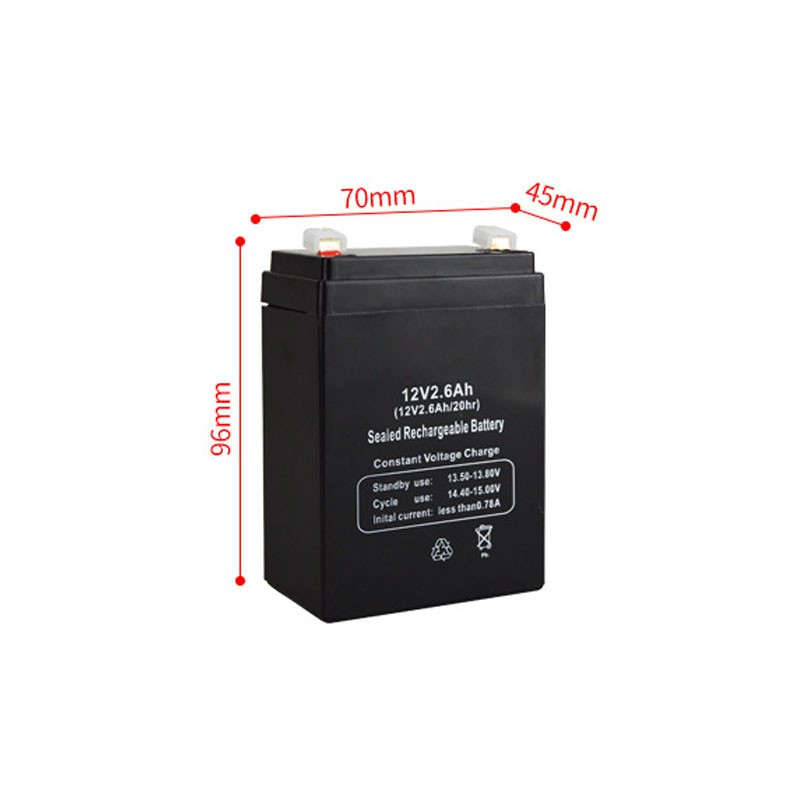 Bình ắc quy siêu nhỏ 12v - 2.6ah