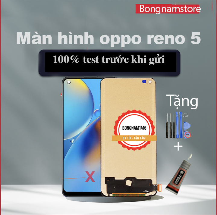 Màn hình Oppo Reno 5-4G / Reno5-4G / Reno 6 / Reno 7 / K9 / Realme Q3 Pro / GTNEO incell tặng kèm bộ sửa 8 trong 1 và keo dán