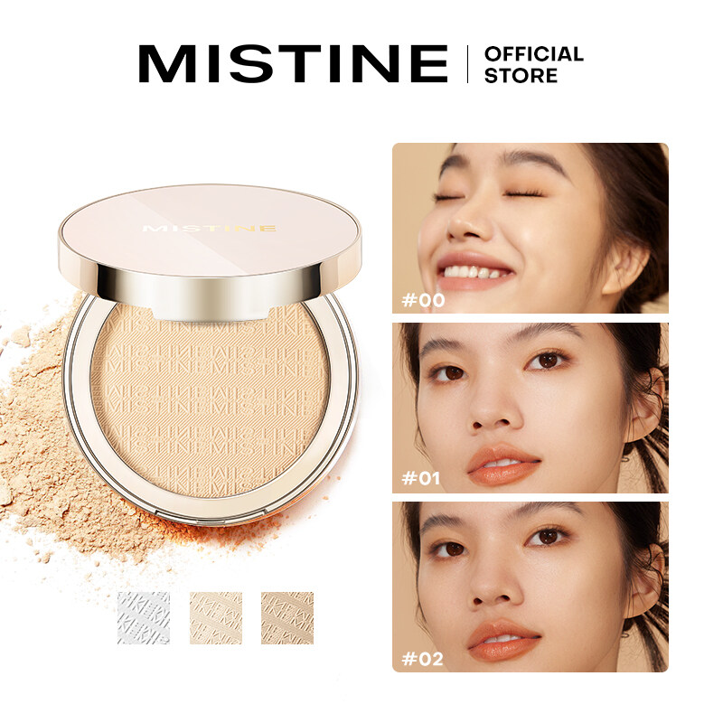 MISTINE Waterproof Face Pressed Oil Control Compact Powder 7.5g