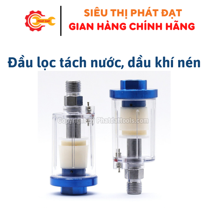 Đầu lọc,tách nước,dầu khí nén mini-Giúp bảo vệ,chống nước vào các thiết bị khí nén.