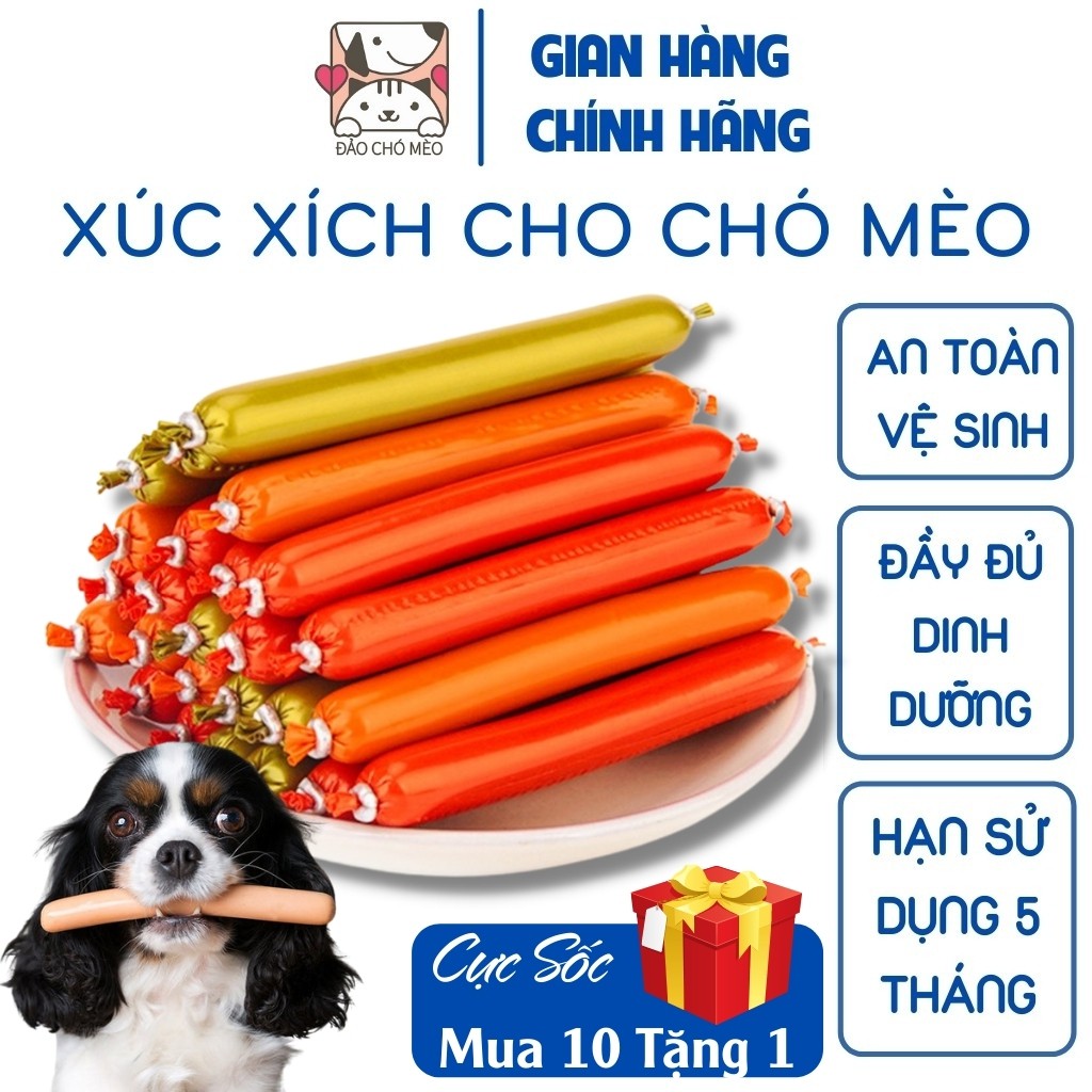 Xúc xích chó mèo ăn liền 15gr - Đảo Chó Mèo