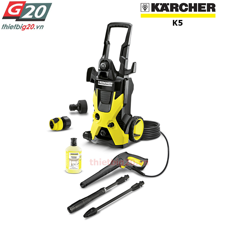 [Trả góp 0%]Máy phun rửa xe ô tô xe máy áp lực cao Karcher K5 EU+ PS20 ( Tặng ống dây cấp nước )