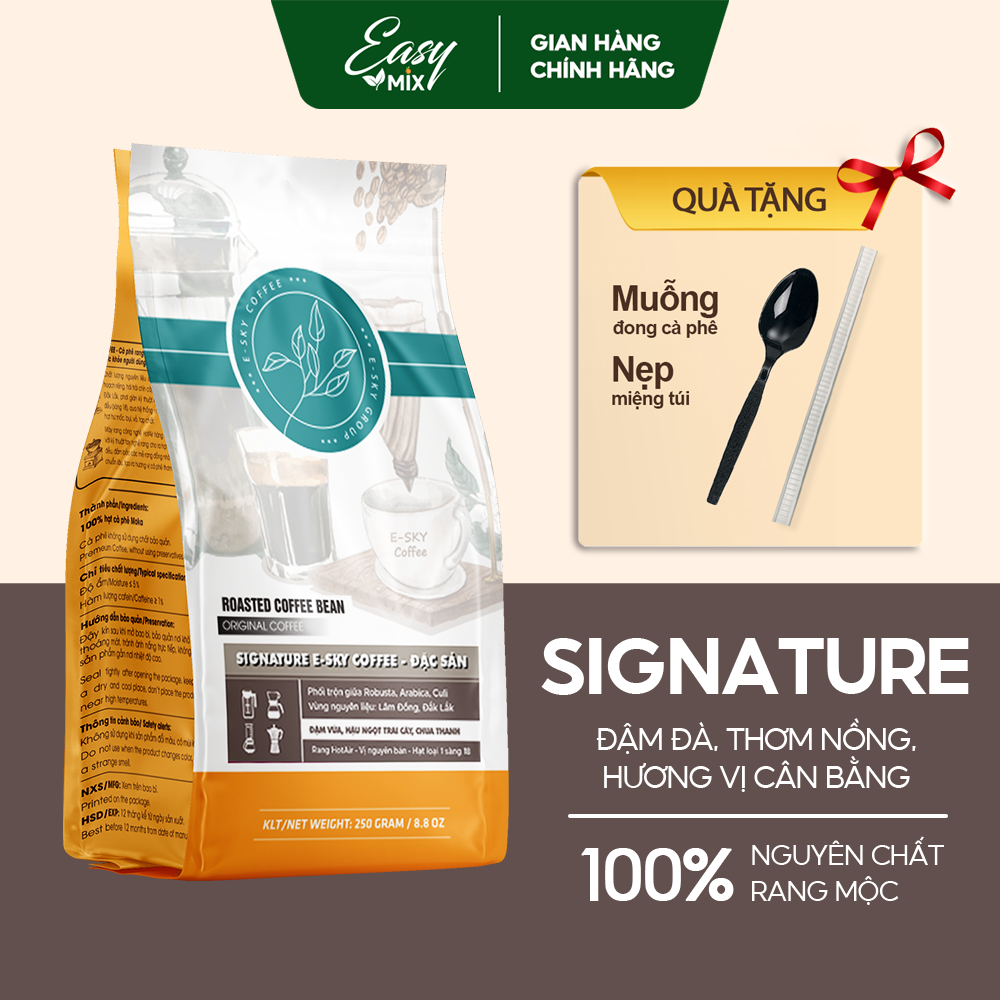 Cà phê đặc sản signature cafe nguyên chất pha phin pha máy cold brew 250g