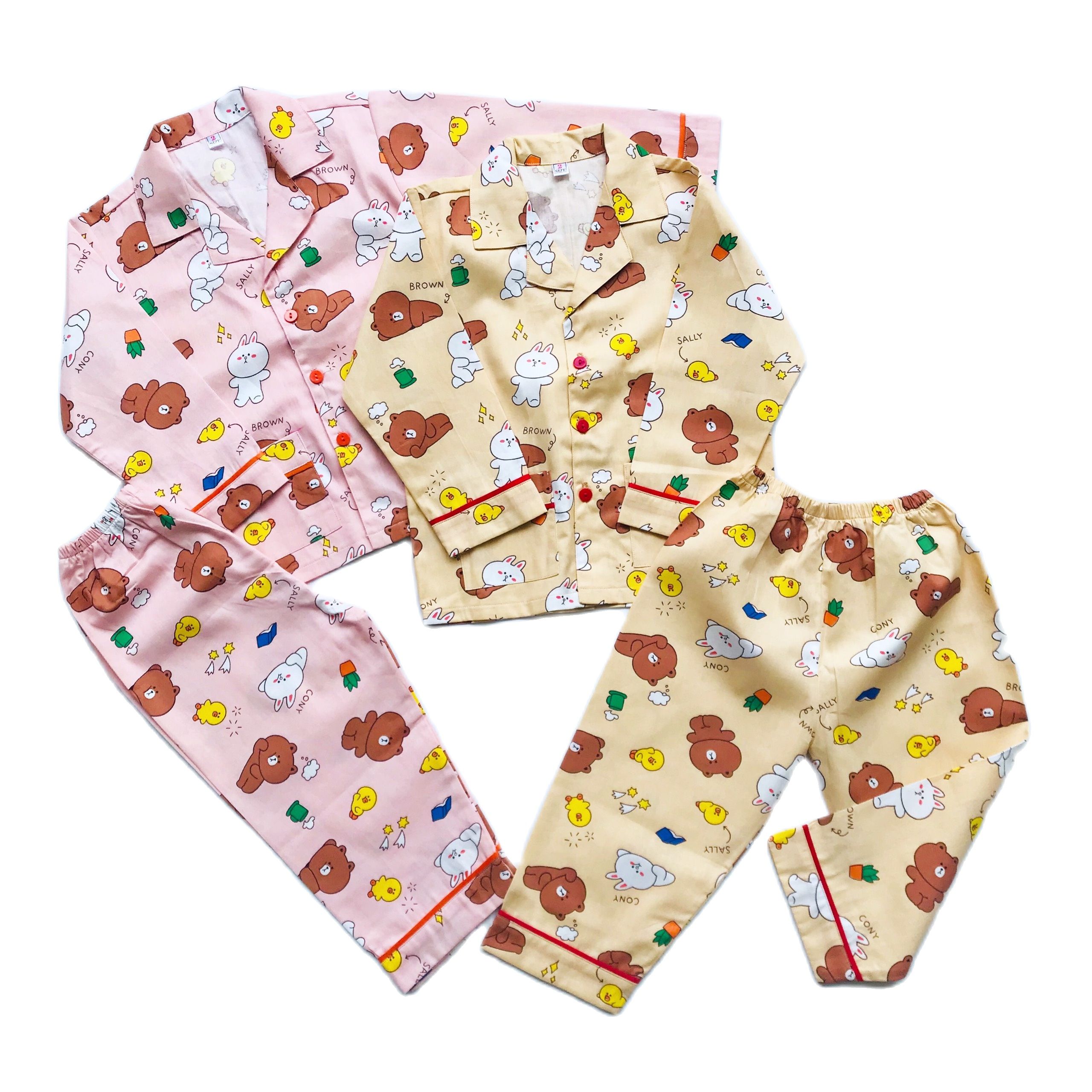 Pijama dài cho bé trai bé gái chất liệu vải Thô 100% cotton hút mồ hôi size cho bé 1-9 tuổi 10-40kg nhiều mẫu chọn lựa, xem kích cỡ trong mô tả