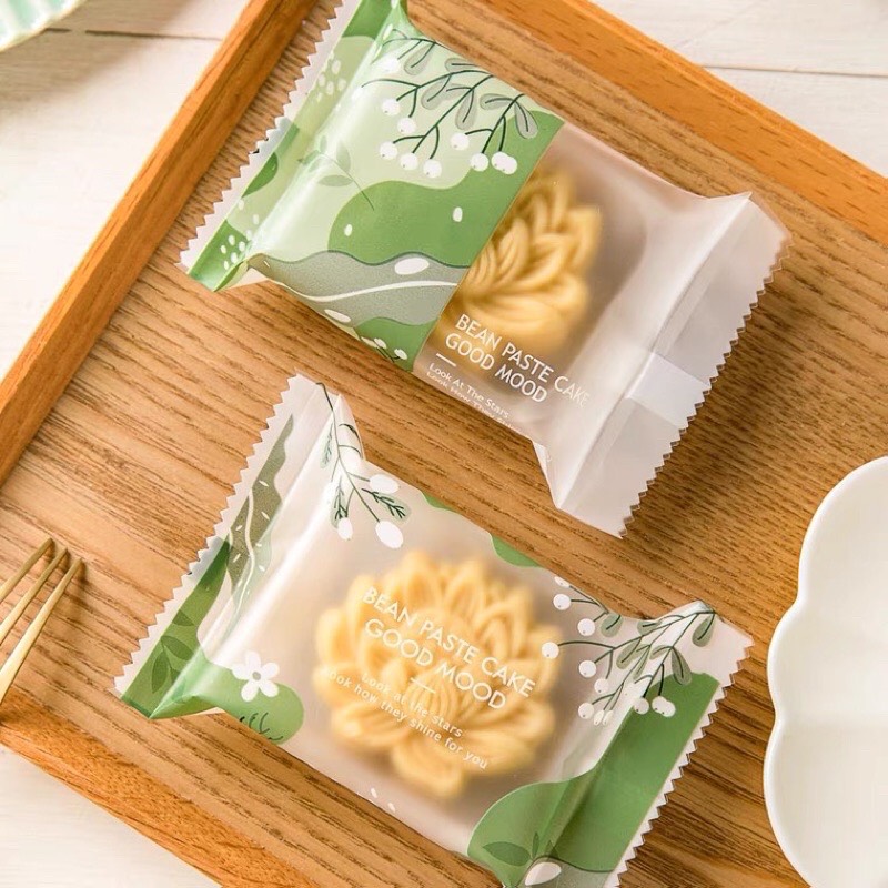Set 100 Bộ Khay, túi đựng bánh dứa, bánh trung thu