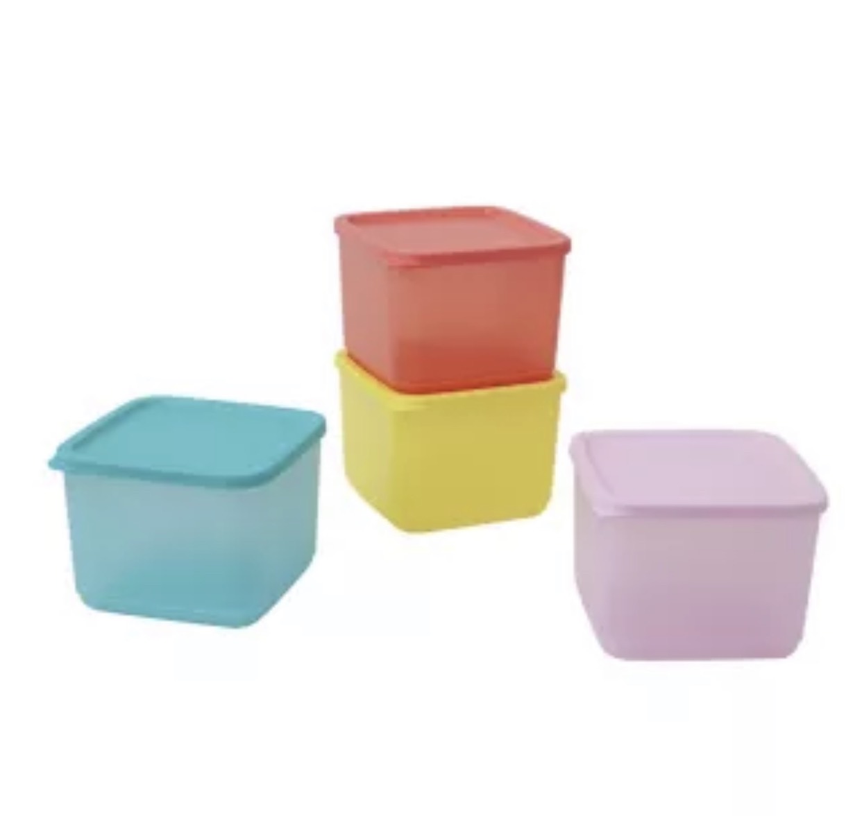 Bộ Hộp Bảo Quản Thực Phẩm Tupperware trữ mát, trữ khô Medium Square Round