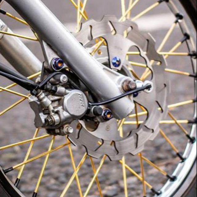 [HCM]Căm Vàng Chân Đen Full Bộ 2 Bánh Gắn Mọi Loại Xe - 2 Đùm 157-157