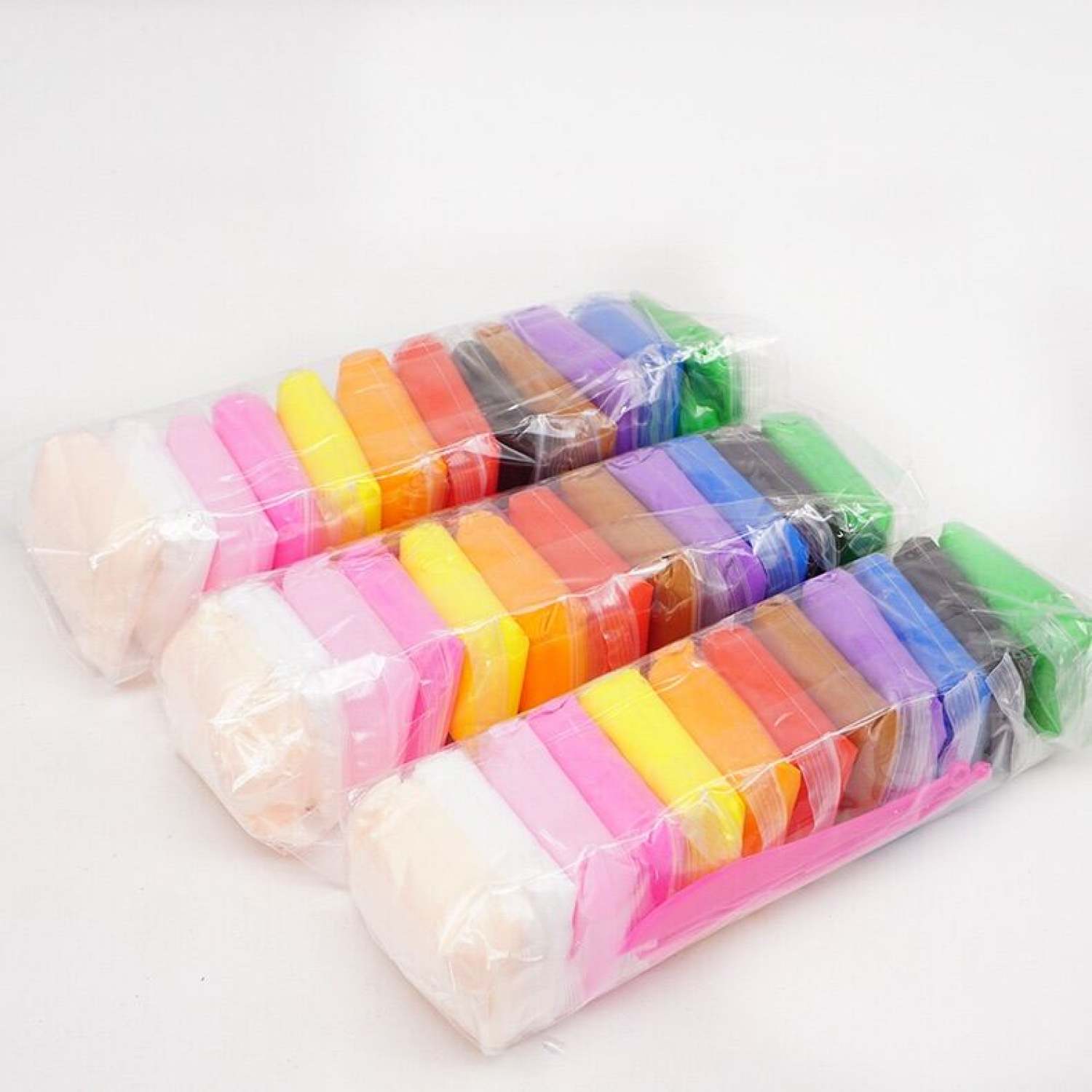 Đất sét siêu nhẹ tự khô set 12 màu hàng có sẵn