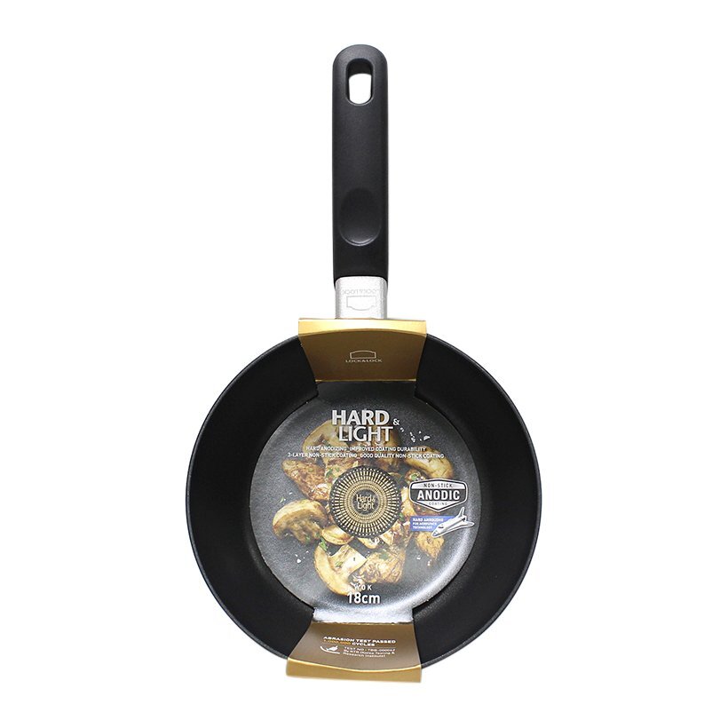 Chảo Cookplus Hard&Light bằng nhôm 18cm, W/Coating inside Okitsumo, không dùng bếp từ.