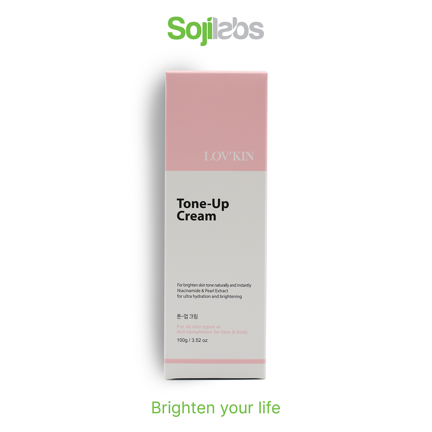 [HCM]Kem Dưỡng Ẩm Làm Sáng Da LOVKIN Tone Up Cream chiết xuất nhân sâm và bột ngọc trai giúp làm dịu da dưỡng ẩm và làm trắng da - 100G