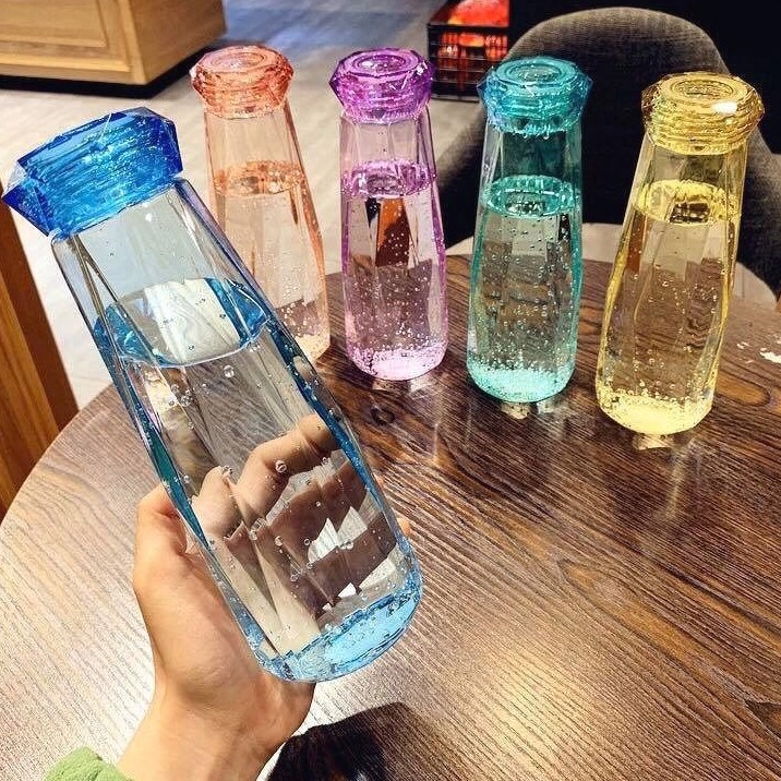 Bình đựng nước hình kim cương 500ml mẫu 2020