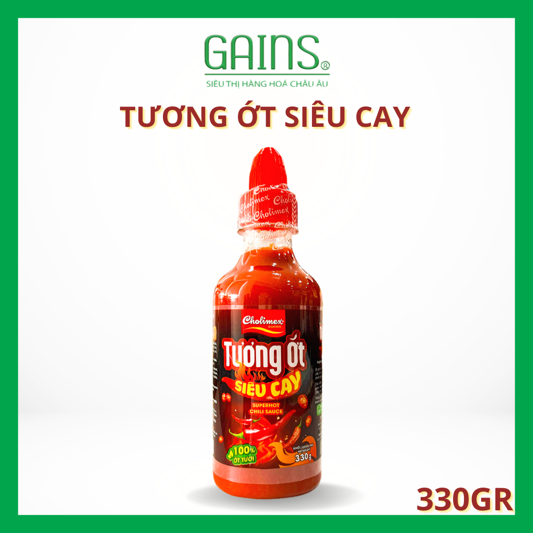 Tương Ớt Siêu Cay Cholimex 330g - Thách Thức Vị Giác - Cay Gấp Bội, Ngon Tuyệt Đỉnh - date 11/2/2027