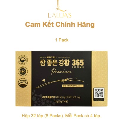 Tinh Chất Nghệ Nano Curcumin 365 Premium Hàn Quốc Tách Lẻ 1 gói nhỏ 4 tép