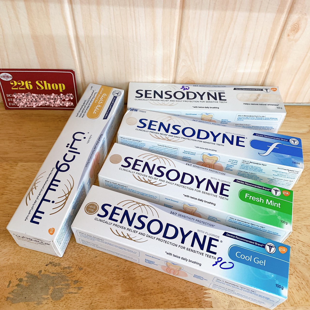 Kem đáng răng Sensodyne chống e buốt 100g/100ml [chọn màu theo phân loại].Made in Thái Lan