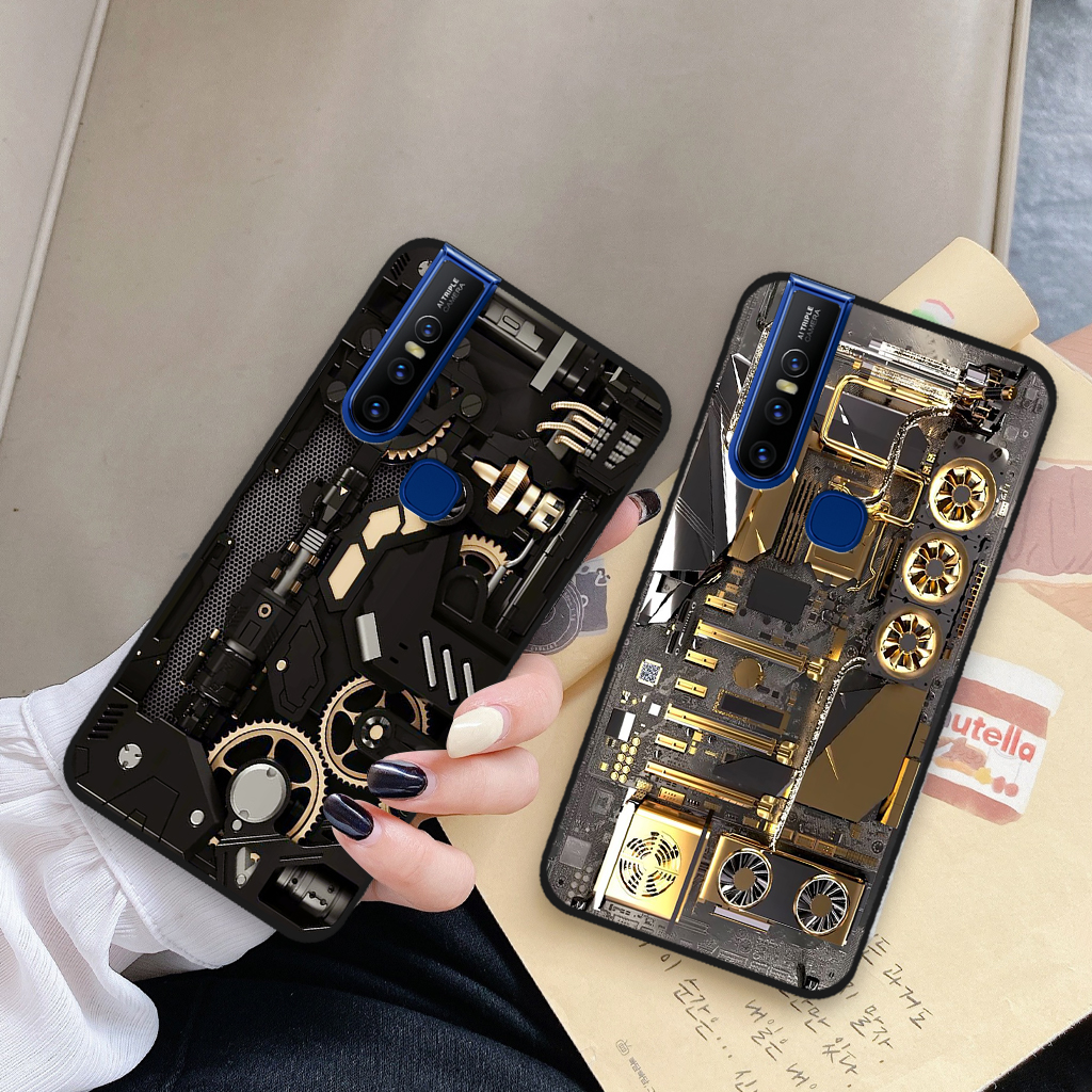 Ốp lưng vivo v15 / vivo 1819 / v15 pro, ốp điện thoại vivo hoạ tiết máy móc 3d, nam tính, mạnh mẽ