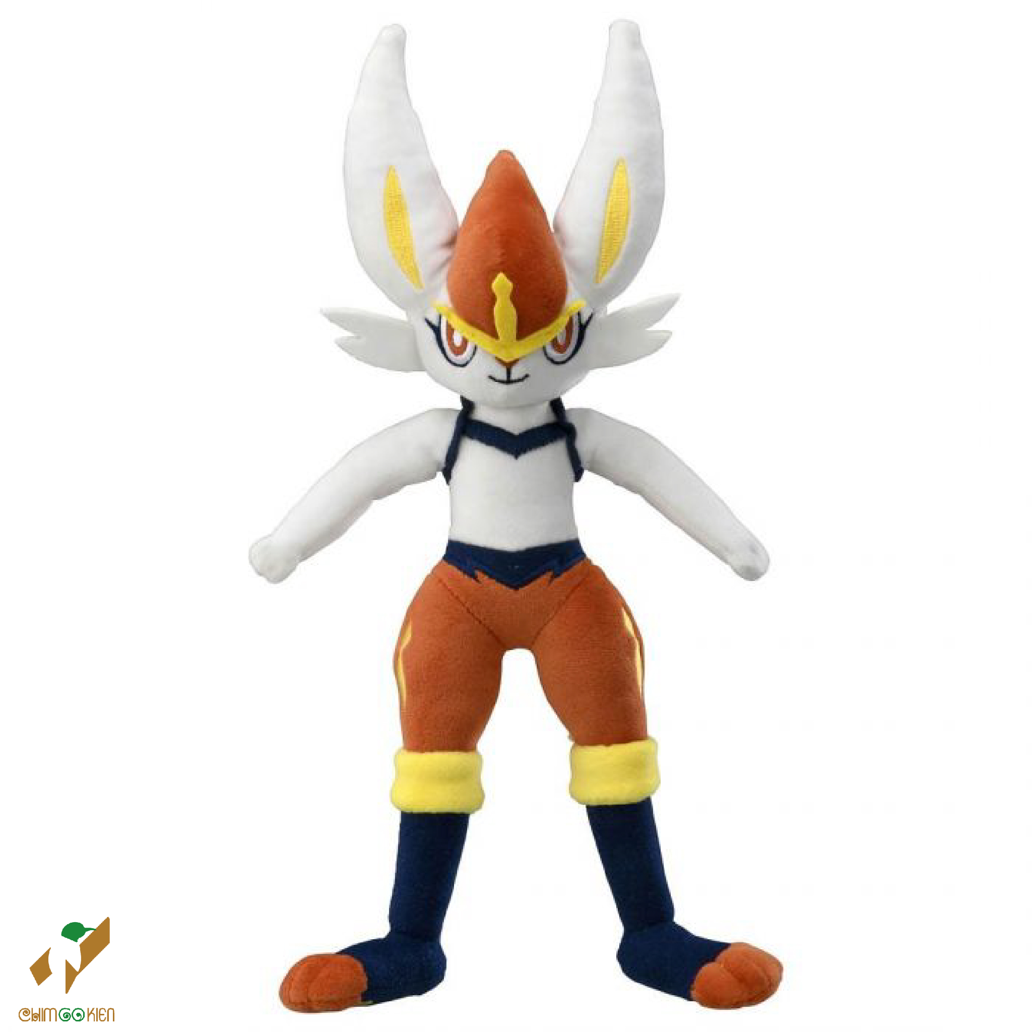 Gấu bông pokemon Cinderace(Aceburn) 27cm hàng Nhật