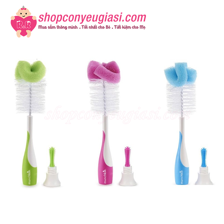 Cọ bình sữa có mút munchkin mk16020